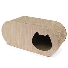 도트캣 고양이 튜브 스크래처 숨숨집, 베이지, 1개 반려동물용품/고양이 용품 반품 최저가 23,210원