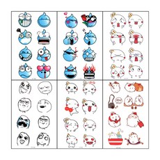 미니타투 세트, KT169, KT170, KT171, KT172, KT173, KT174, 1세트 undefined/undefined 반품 최저가 1,670원