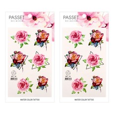 파셋 수채화 타투 스티커, WT16, 2개 뷰티/메이크업 반품 최저가 2,100원