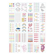 시나몬걸 아동용 컬러 타투스티커 30종 세트, O 해피, 1세트 뷰티/메이크업 반품 최저가 4,960원
