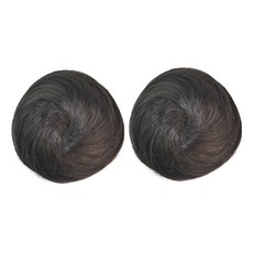 마메 올림머리 가발, 자연검정, 2개 뷰티/뷰티소품 반품 최저가 4,120원