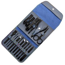 프리미엄 가죽 손발톱깍이 16종 세트, 1세트, 블루 뷰티/네일 반품 최저가 5,400원