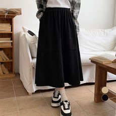 아피나르 여성용 풀밴딩 플레어 코듀로이 롱스커트 패션의류/잡화/여성패션 반품 최저가 5,370원