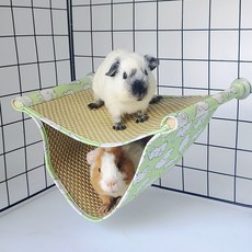 요런개 헬로 썸머 2단 소동물 해먹 28 x 18 x 13 cm, 그린레빗, 1개 반려동물용품/소동물/가축용품 반품 최저가 3,290원