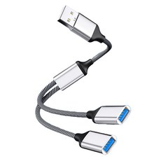 헨센 2in1 멀티 확장 변환 OTG 케이블 USB타입, 실버, 1개, 12cm 가전디지털/휴대폰 액세서리 반품 최저가 7,050원