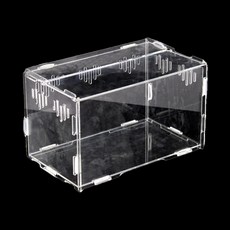 스몰펫 파충류 소동물 조립식 케이지 중형 24 x 15 x 15 cm, 투명, 1개 반려동물용품/소동물/가축용품 반품 최저가 7,450원