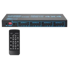 컴스마트 4K 60Hz HDMI 4x4 매트릭스 스위치 EDID, 1개 가전디지털/TV/영상가전 반품 최저가 106,300원
