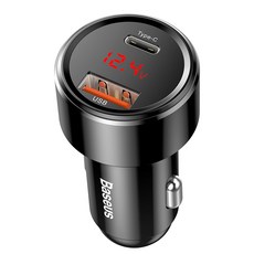 베이스어스 시리즈 PPS 디지털 디스플레이 Type-C PD+QC 듀얼 퀵 자동차 충전기 45W, BS-C20A-X, 블랙 가전디지털/차량용 디지털 반품 최저가 9,410원