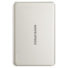 무브스피드 슬림 경량 용량 2배 고그랩 맥세이프 보조배터리 10000mAh, YSPBS10, 티타늄골드 가전디지털/1인방송 전문관 반품 최저가 25,660원