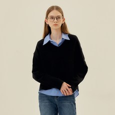 마인드브릿지 여성용 셔츠 + 레이어드 니트 세트 MYKT6205 패션의류/잡화/여성패션 반품 최저가 56,690원