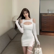 아이엠몽 여성용 체르키 섹시 숄더 트임 슬림 미니 원피스 패션의류/잡화/여성패션 반품 최저가 7,810원