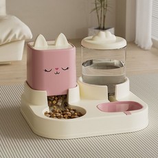 랜보어 반려동물 슬리프캣 반자동 급수식기, 핑크, 1개 반려동물용품/강아지 용품 반품 최저가 11,800원