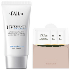 [비건뷰티] 달바 워터풀 에센스 선크림 SPF50+ PA++++ 50ml + 밸런싱 비건 젤 클렌저 3ml x 3p, 1세트 뷰티/클린/비건뷰티 반품 최저가 15,040원