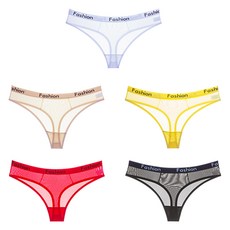 패션 시스루 스포티 메쉬 요일 통기성 티팬티 5종 세트 패션의류/잡화/속옷/잠옷 반품 최저가 12,900원
