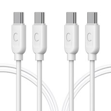 프라임큐 C to C 초고속 고속충전 PD C타입 케이블, 2m, 화이트, 2개 가전디지털/차량용 디지털 반품 최저가 4,240원