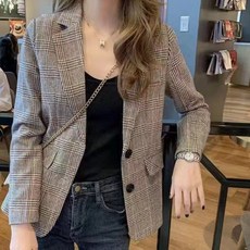 구디프 여성용 체크 더블버튼 자켓 패션의류/잡화/여성패션 반품 최저가 11,960원