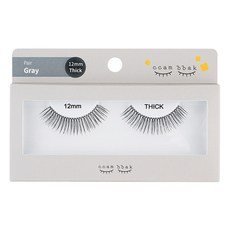 깜빡 인조 통짜 속눈썹 패키지버전 12mm 통짜 띠크, 1개, 블랙 뷰티/뷰티소품 반품 최저가 5,100원