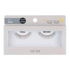 깜빡 인조 통짜 속눈썹 패키지버전 10mm, 1개, 브라운 뷰티/뷰티소품 반품 최저가 3,480원