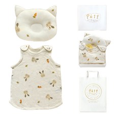 ikii 아동용 오가닉 베개 + 메쉬 수면조끼 선물세트 패션의류/잡화/유아동패션 반품 최저가 30,500원