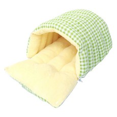 데이소이 고양이 깔끔한 체크 무늬 숨숨집, 체크 그린, 1개 반려동물용품/고양이 용품 반품 최저가 10,800원