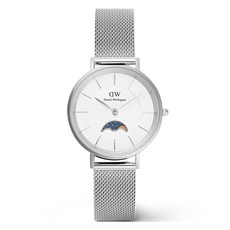 다니엘웰링턴 여성용 PETITE LUNE STERLING 문페이즈 아날로그 패션 손목시계 패션의류/잡화/여성패션 반품 최저가 133,830원