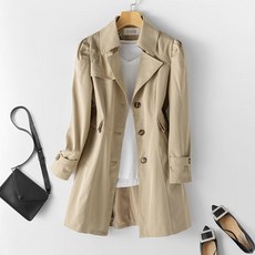 구디프 여성용 레귤러핏 데일리 미디 트렌치 자켓 패션의류/잡화/여성패션 반품 최저가 21,490원