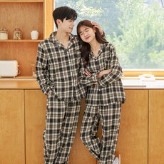 민트코코아 스테디체크 긴팔 잠옷 파자마 상하의 세트 패션의류/잡화/속옷/잠옷 반품 최저가 12,130원