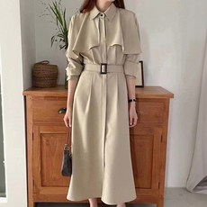 페이퍼먼츠 여성용 어텀 벨트 트렌치 롱 원피스 23142 패션의류/잡화/여성패션 반품 최저가 20,200원