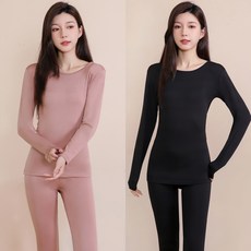 1+1 블루핀 여성용 겨울 따뜻한 발열 초극세사 기모내의 상하 세트 2P 패션의류/잡화/속옷/잠옷 반품 최저가 19,100원 로켓배송