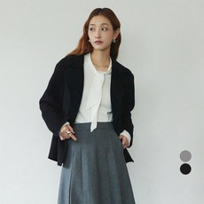 클라비스 여성용 캐시미어 블렌드 더블버튼 테일러드 숏 코트 패션의류/잡화/여성패션 반품 최저가 51,670원