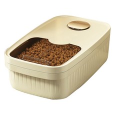 파스텔펫 반려동물 슬라이드 도어 사료보관통 S, 옐로우, 1개 반려동물용품/강아지 용품 반품 최저가 7,520원