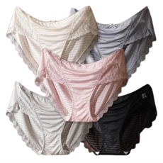 휴데이 여성 리얼빅사이즈 팬티 실크레이스 5종 세트 패션의류/잡화/속옷/잠옷 반품 최저가 21,710원