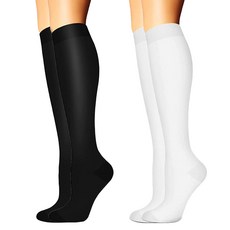 몬스터 컴프레션 압박양말 2종 세트, 블랙 + 화이트, 1세트 패션의류/잡화/여성패션 반품 최저가 8,430원