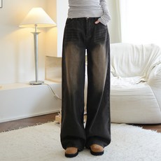 수비진 여성용 샌드워싱 포인트 와이드 데님 청바지 7366-1 숏 패션의류/잡화/여성패션 반품 최저가 15,260원