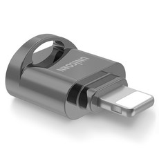 유니콘 애플 호환 8핀 OTG TF 카드리더기, CTF-200R/8핀, 다크그레이, 1개 가전디지털/1인방송 전문관 반품 최저가 7,900원