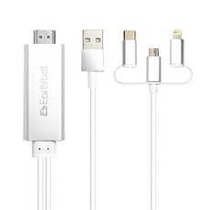 얼리봇 아이폰 안드로이드 to HDMI 미러링케이블 SGV-1000S 2m, 1개 가전디지털/휴대폰 액세서리 반품 최저가 22,900원