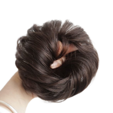 홈지 올림머리 볼륨 고무줄 머리끈 부분가발, 블랙브라운, 1개 뷰티/뷰티소품 반품 최저가 4,900원