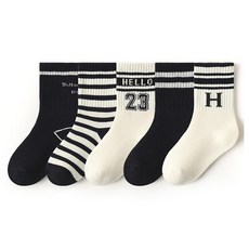 꼼제 아동용 RD 통파일 블랙라인33 방한 보온 양말 5켤레 세트 패션의류/잡화/유아동패션 반품 최저가 4,420원