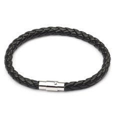 남성용 실버 포인트 핸드메이드 레더 팔찌 패션의류/잡화/남성패션 반품 최저가 7,710원