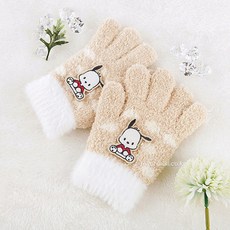산리오 포차코 도트 오지 날개사 장갑 아동 캐릭터 손가락 니트 털 패션의류/잡화/여성패션 반품 최저가 4,060원