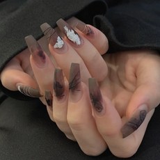마켓감성 롱앤솔리드 네일아트 팁, 4개, 타입4 뷰티/네일 반품 최저가 5,170원