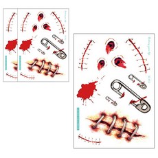 파티복닷컴 할로윈 상처 타투스티커, SC812, 3개 뷰티/메이크업 반품 최저가 3,580원