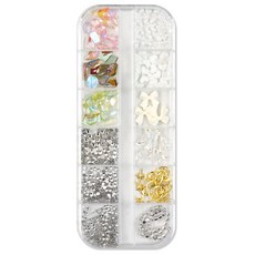 바르나 네일파츠스톤 12칸 세트, 1개, C타입 뷰티/네일 반품 최저가 3,560원