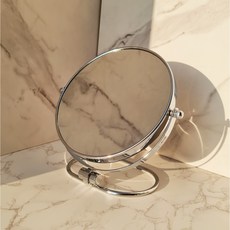 인투데코 심플 203 탁상 확대 거울, 실버메탈 뷰티/뷰티소품 반품 최저가 9,440원