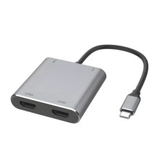 뉴비아 4in1 듀얼 Type C HDMI 멀티 USB 허브 분배기 그레이, 1개, SDC-H2200 가전디지털/PC부품 반품 최저가 17,680원