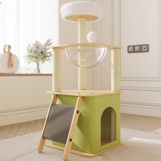 스크래쳐 캣타워 HHY25, 1개, 그린 + 베이지 반려동물용품/고양이 용품 반품 최저가 38,390원