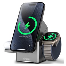 아이팝 큐브 3 IN 1 맥세이프 무선 고속 충전기, 그레이 가전디지털/차량용 디지털 반품 최저가 13,500원