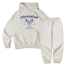 이지스튜디오 올림피아드 더블 코튼 후드 티셔츠 + 오버핏 팬츠 세트 패션의류/잡화/남녀 공용 의류 반품 최저가 60,370원