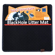 묘심 고양이 모래매트, 정사각중형 블랙, 1개 반려동물용품/고양이 용품 반품 최저가 15,180원