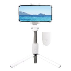 홈플래닛 2in1 경량 리모컨 블루투스 휴대폰 셀카봉 삼각대, 화이트, 1개, SHUTTER BLT21-02 가전디지털/휴대폰 액세서리 반품 최저가 4,450원